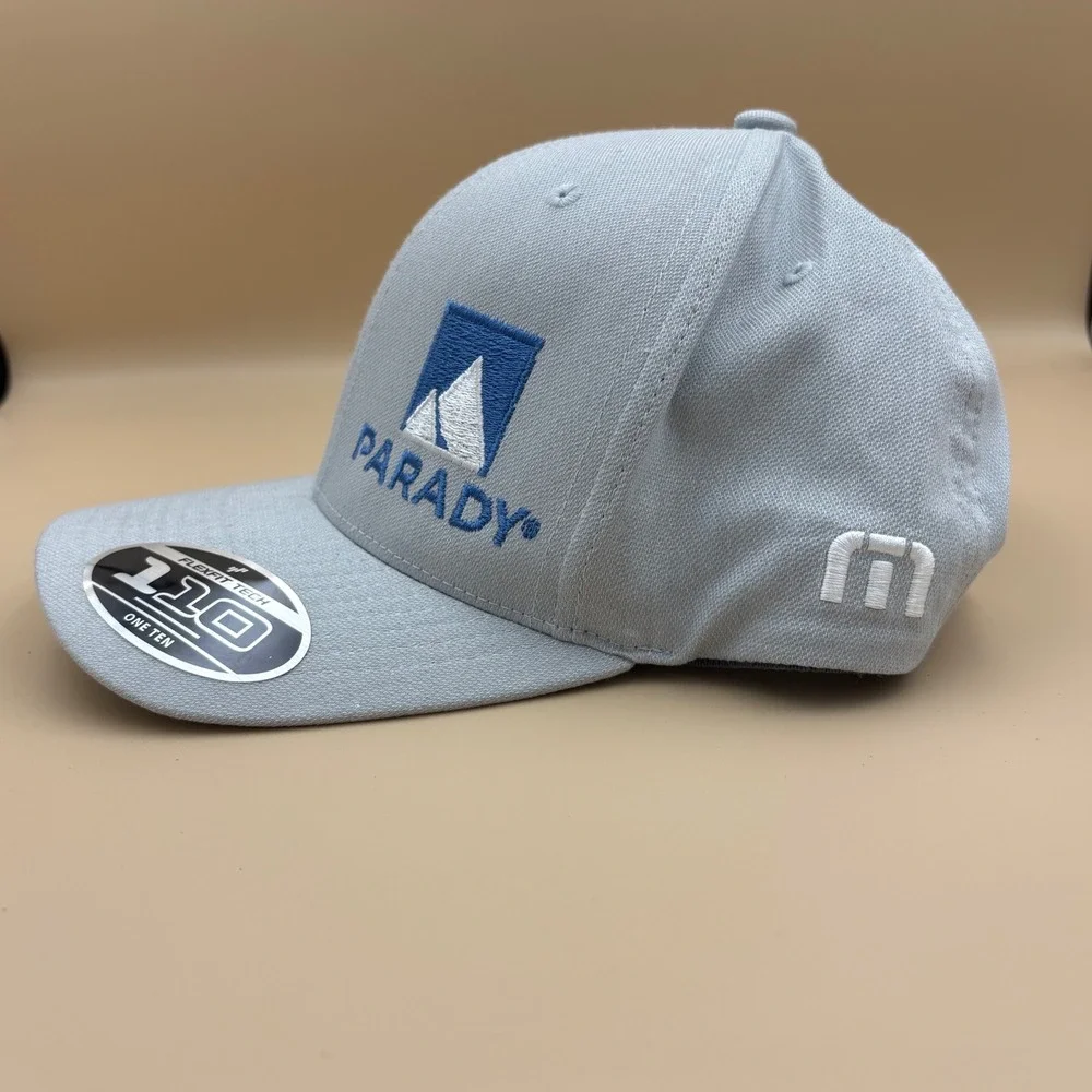 TravisMathew Solid Cap Light Grey Heather Parady Flexfit 110 Hat TM1MY391 - Picture 2 of 7